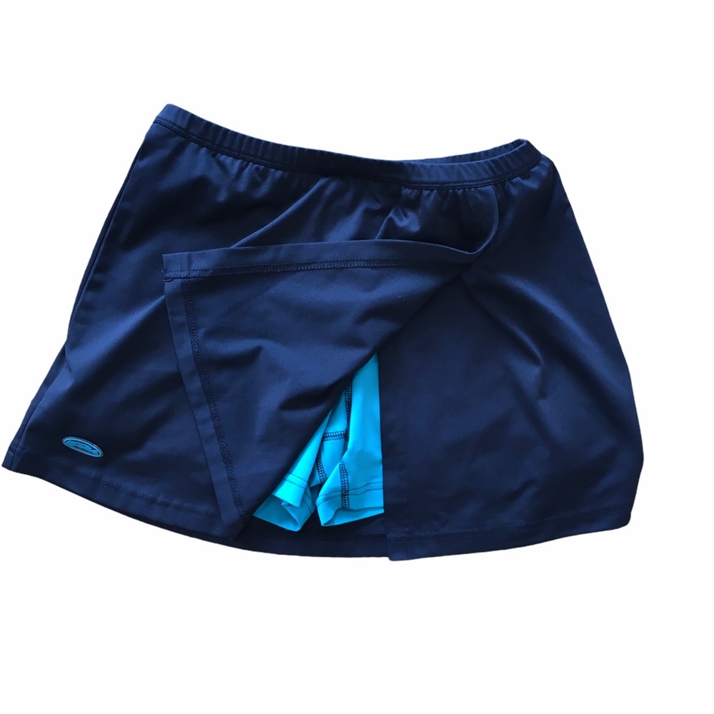 Bolle Tennis Skirt Skort Black Teal Size Small
